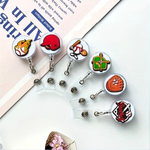 Business Card Files 6 Pcs Cartoon Baseball Badge Holder Work Clip Doctor Nurse Id Name Bedge Chest Tag Keychain For Daily Office Drop Otilz