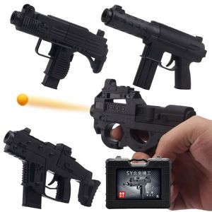 Alloy For Pistol Birthday Gun Model Gifts Bullets Submachine Shoot Safe TEC-9 P90 Mini Boys Collection Toy Adults Surdp