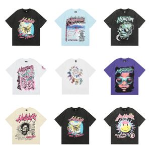 Hellstar Tam camiseta masculina feminina designer tshirt rapper lavado artesanato pesado u unisex de manga curta top high street moda retro hell feminina camiseta l6