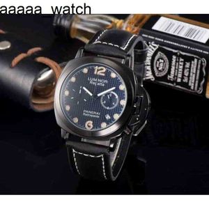 Watch Fashion Panerass Men's 2024 Designer for Mechanical Cool Men Leather Strap Calendar V6ug Wristwatches Style