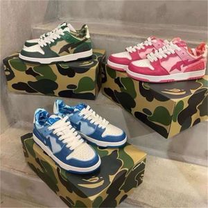 38A Designer Bapestar Bapedsk8 Sta Running Shoes Bapestar Shoes Classic Camo Black White Green Red Orange Camo Sneakers Män Kvinnor Training Brand Athleisure Shoe