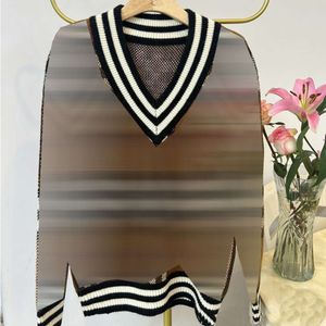 5A Yüksek Kaliteli Sweater Yün Örme Sweaters Tasarımcısı Hoodie Klasik Çizgili Örme Külot Emlak Erkek ve Kadın Üst