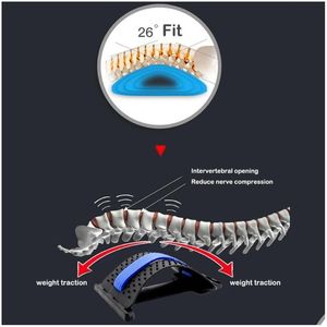 Hälso -prylar tillbaka Stretch Equipment Masr Magic Bår Fitness Lumbal Support Relaxation Spine Corrector Care Tool Drop Delivery B DHJST