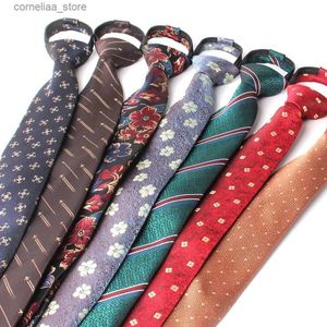 Gravatas de pescoço Gravatas com zíper Gravatas de noivo para festa de casamento Meninos listras gravatas preguiçosas gravatas fáceis para homens mulheres gravatas padrinhos gravata gravata Y240325