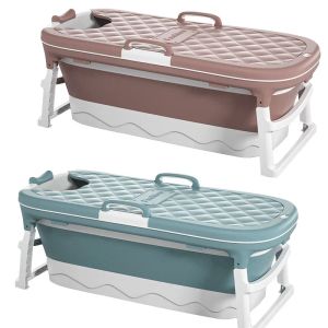 Bathtubs Bath Bucket Adult Foldable Bathtub Adult Plastic Bath Barrel Sweat Thickened Large Sitting household Sauna Massage Bath Barrel