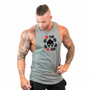 bodybuilding Brand Tank Top Men Stringer Tank Top Fitn Singlet Sleevel Shirt Workout Man Undershirt Gym Clothing 00y4#