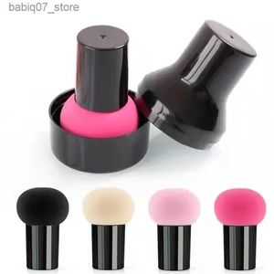 Sponges Applicators Cotton Mushroom head powder puff with protective cap wet dry cosmetic puff air cushion sponge makeup basic beauty and makeup tool Q240325