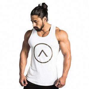 Męska letnia koszulka z rękawem kulturystyka Topy Tank Gym Running Trening Singlet Sport Casual Vest Basketball Odzież H7OJ#
