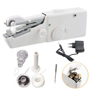 Maskiner Mini Portable Hand Sewing Machine Snabbt Handy Stitch Sy Nickel Wordless Clothes Tyger Hushåll Electric Symaskin