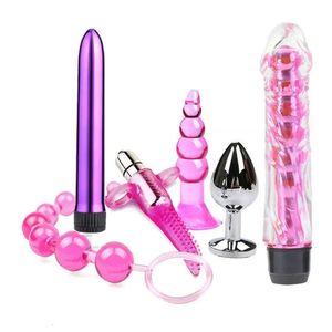 Erwachsener Sexprodukt Kit BDSM Slave Bandage Flirt GamesDildo Vibrator Anal Plugs 240312