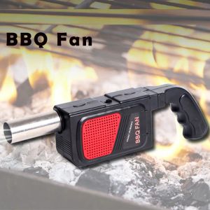 Blowers Manual BBQ Fan Electric Handheld Air Blower For Barbecue Fire Bellows Outdoor Camping Picnic Grill Cooking Tools Without Battery