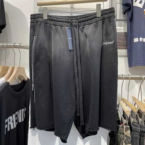 Męskie spodenki Askyurself Yens Street Shorts moda szczotkowana frędzl