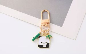 Ciondolo con accessori per ciondolo borsa regalo per coppia studentesca, simpatico panda in bambù, tesoro nazionale in stile cinese