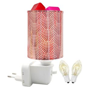 Burners Electric Wax Melt Burner Metal Aroma Diffuser Lamp Oil Burner Night Light and Home Fragrance For Office Bedroom Spa (Rose gold)