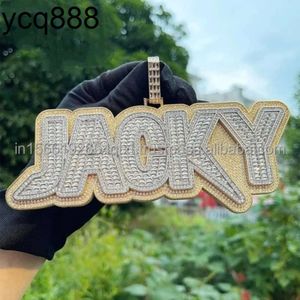 Ready Bulk Stock Available of Finest Quality Round and Baguette Vvs Moissanite Iced Out Diamond Hip Hop Pendant at Best Price