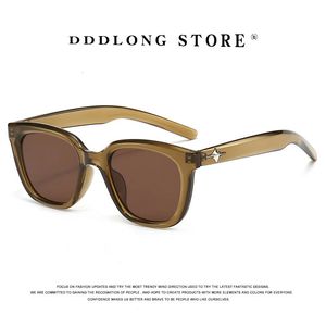 Dddlong Retro Fashion Square Sunglasse Men Sun Glasses الكلاسيكية UV400 ظلال خارجية D325 240314