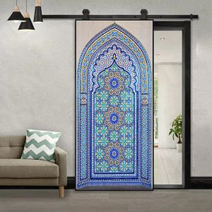 Aufkleber, islamische Farbe, Mosaik, Puzzle, Kunst, Wandaufkleber, Heimdekoration, Schlafzimmer, Wohnzimmer, Tür, Wandaufkleber, selbstklebendes Vinly-Wandposter