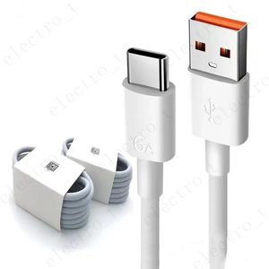 6A 66W USB Type C Fast Phone Cable For Huawei Samsung Honor OPPO Xiaomi X 11 13 Android Phones Fast Charging USB C Charger Cables Data Line Cord MQ100