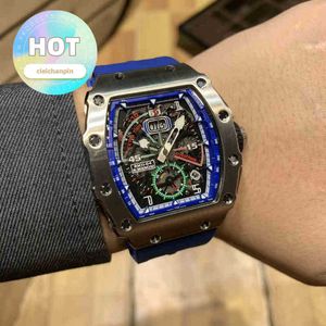 الذكور RM WRIST WATCH CALENDAR WRISTWATCH WATTAINT تاريخ الأعمال التجارية الفراغية المخصصة للتقويم متعدد الوظائف رجال الشريط الميكانيكي التلقائي