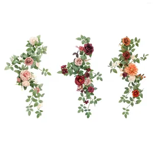 装飾的な花結婚式のアーバーのための人工花の盗賊シルク