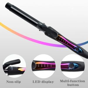 Irons Ceramic Hair Curler 9 Mm Wand Curling Iron Professional Hair Curlers with Dual Voltage