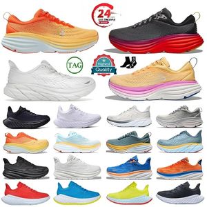 2024 Ny Clifton8 9 Bondi 8 x2 x3 Sportskor Löpskor Sneakers Shoes Cyned Breattable Fashion Mens and Womens Top Designer Casual Sports Shoes Storlek 36-45