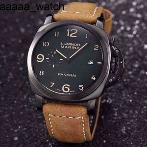 Watch Luxury Panerass Designer 2024 for Mens Mechanical Wristwatch Men Fashion Leather Band Calendar Gentleman Dsw2