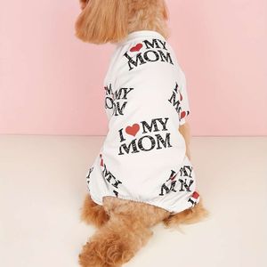 Entzückende „I Love Mom/Papa“-Haustierpullover – weicher, gewebter Komfort für kleine bis mittelgroße Hunde und Katzen, einfach zu tragen