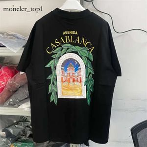 2024 Summer Casablanca Tshirts Designer Men's Tshirts Högkvalitativ brevtryck Kort ärm Topps Casa Blanca Cotton Loose T -shirt för män Kvinnor 6847