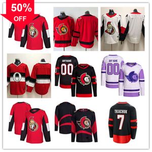 Хоккейные майки Ottawa Custom Senators 81 Доминик Кубалик 35 Леви Мерилайнен 38 Зак Остапчук 57 Шейн Пинто 85 Джейк Сандерсон 7 Брэди Ткачук 2 Артем Зуб