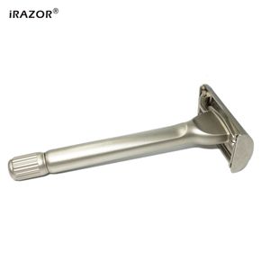 Irazor pesado aço inoxidável Butterfly Design Double Edge Safety Razor com lâminas de 10pcs para masculino Conjunto de presentes 240325