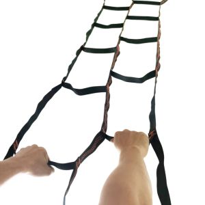 Stegar bärbart spel set mjukt stege träd tält upphängt tält rep stege webbing band flykt träning räddning klättring dropshipping