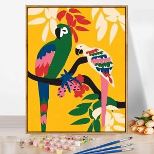 Number Africa Amazon Animal Digital Oil Painting DIY color filled handmade acrylic paint painting