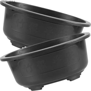 Çiziciler ev sahibi saksı bahçecilik bonsai yetiştirme potu oval büyük kapasiteli flowerpot kare 240325