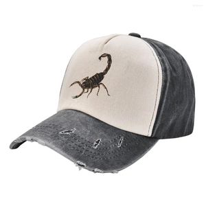 Ball Caps Abstract Black Scorpio Sign Baseball Cap Hat Funny Beach Men Hats Women's