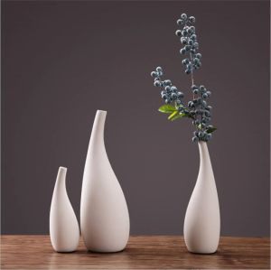 Vase New S/M/L Ceramics White Vase1PC Home Decoration Porcelain Pot Home Decor Vase Devided Devidal
