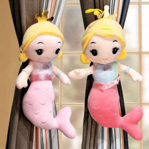 Accessories 2pcs Mermaid Curtain Tieback Holder Strap Tie Backs Girl's Children Room Decoration Accessories Holdback Curtain Strap Hook