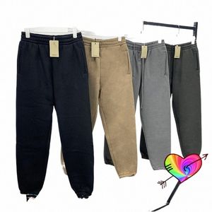 LG DrawString Seas 6 byxor 2022 män kvinnor tomma kanye västra byxor Terry Cott hiphop solid ye sweatpants k8lz#