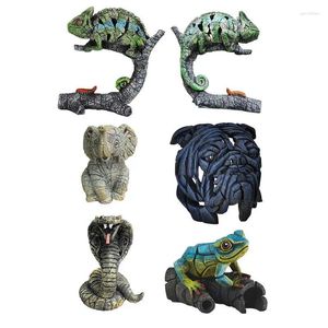 Dekorative Figuren Tierskulpturen für Home Dekoration Accessoires auffällt die zeitgenössische Sammlung Kröte Chamäleon Schlange von Edge