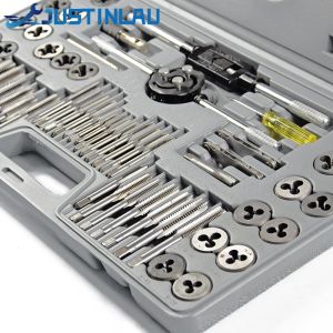 Tools 60pcs/lot Tap and Die Sets Metric Die for Metal Working Hand Tools Aggregate Screw Tap Thread
