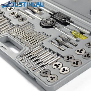 Verktyg 60st/parti Tap and Die set Metric Die för Metal Working Hand Tools Aggregate Screw Tap Thread