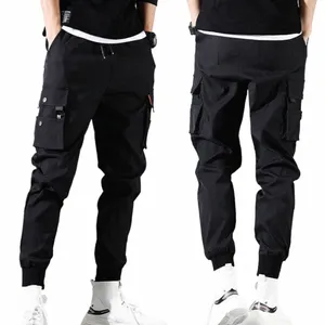 Taktiska byxor Mens Multi Pockets lastbyxor Combat Cott Pant Casual Police Trousers Handing Work Pants Man V0EZ#