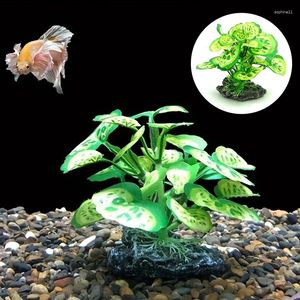 Decorative Flowers Simulated Reptile Plants For Terrarium Decor Realistic Artificial Water Amphibian Habitat Snake Tortoise Tank Decoration