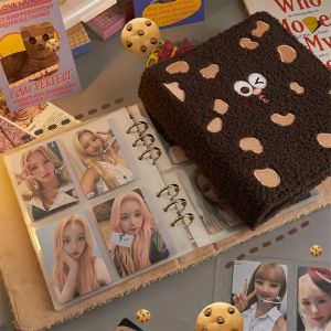 Album A5 Binder Photocard Holder Cute Plush Photo Album Kpop Idol Photocards Collect Book Student School Notebook Stationery Stationery