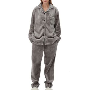Homgro женский пушистый флис Pama, уютная пижама из 2 предметов, зимний термобелье, мягкий плюшевый комплект для отдыха, пушистая одежда для дома