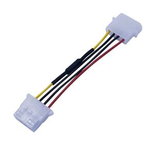 Nowy 4-pin Molex PC PC Case Reducer Reducer Niski hałas przedłużacz Adapter przewód przedłużaczy