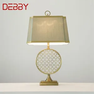 Bordslampor Debby Modern Lamp Bedside Led Classical Design E27 Desk Light Home Decorative For Foyer Living Room Office Sovrum