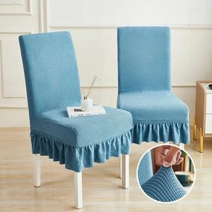 Fodere per sedie Fodera in tinta unita per dimensioni universali Per uso domestico Sedile elastico per sedie da soggiorno Sala da pranzo a casa