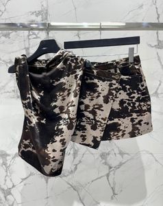 Arbeitskleider 2024SS Sommer Frauen Camouflage Drucke Weste Camis mit Minirock Fuits für weibliche Sets DDXGZ2 2,25