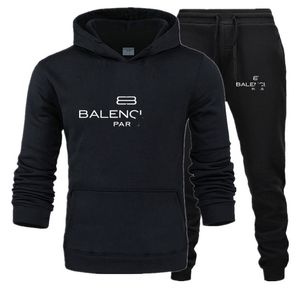 2024 MENS TRACHSUIT Sonbahar Lüks Marka Logosu Baskılı Uzun kollu kazak Hoodie Sıradan Pantolon İki Parçalı Fitness Sweatheruit Boyutu S-3XL.